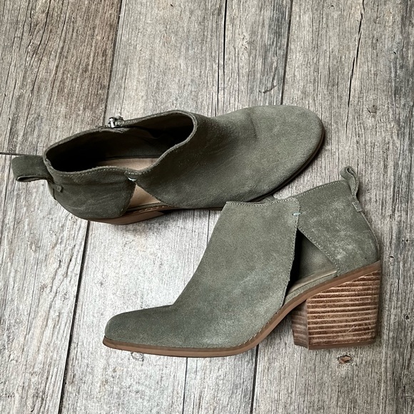 TOMS | Lea suede booties green - Picture 4 of 12